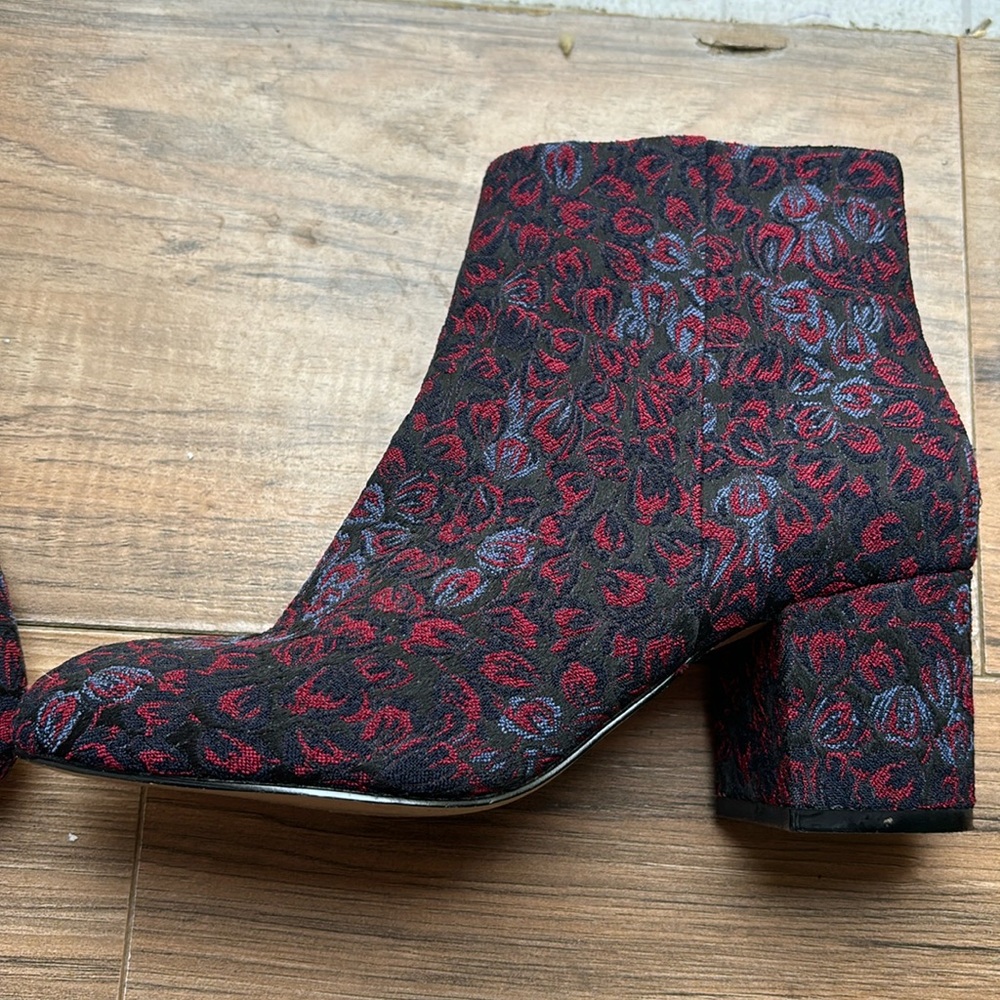 Red and blue Maiden Lane booties